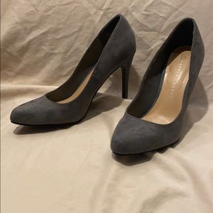 Lauren Conrad grey suede 4 1/2 inch heels size 7.5